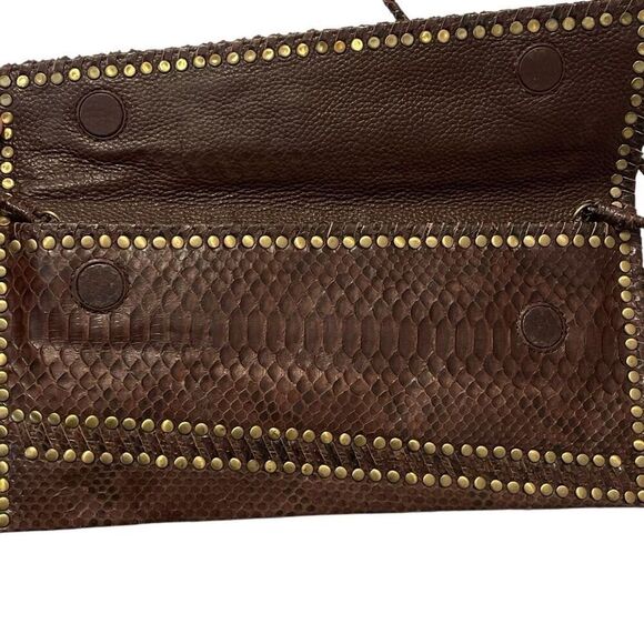 Carlos Falchi -Fatto a Mano Genuine Python Skin Bag/Clutch/Purse - Picture 11 of 11